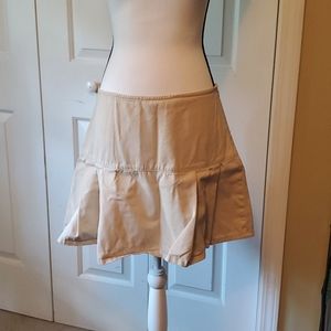 DKNY Jeans khaki pleated skirt